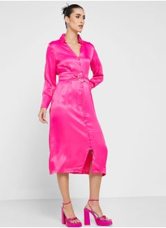 Ginger Urban Minx Belted Shirt Dress  - Image 4