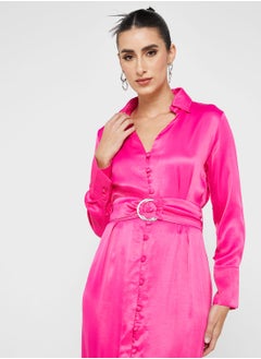 Ginger Urban Minx Belted Shirt Dress  - Image 3