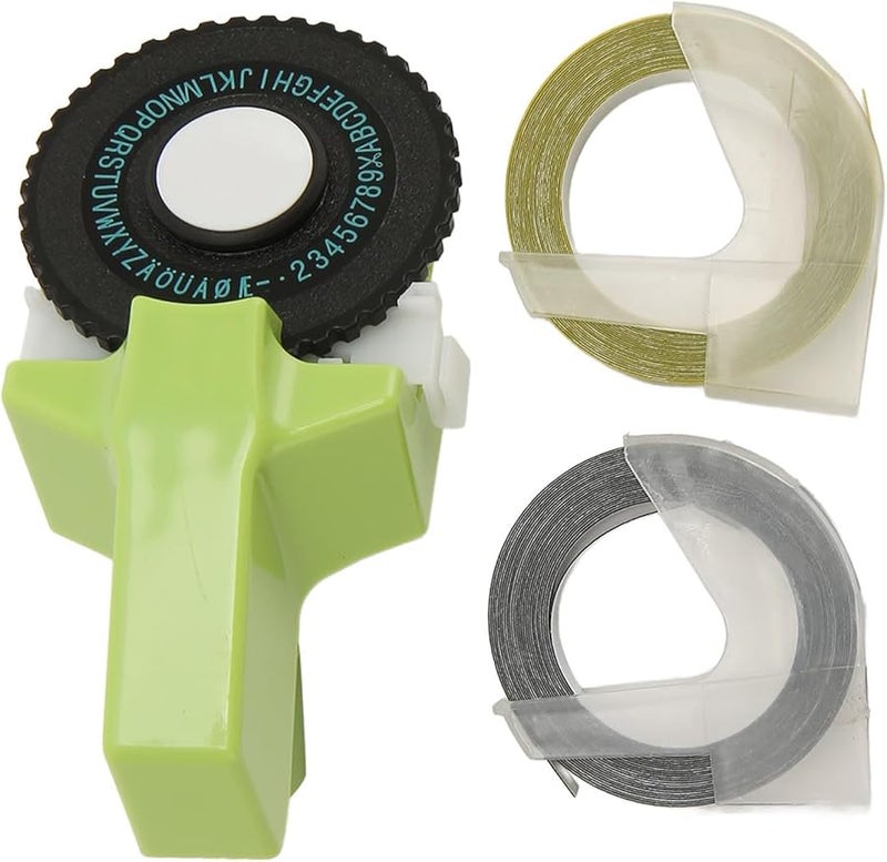 Aramox Embossing Label Maker Portable Manual Printer with Ribbons for DIY Craft Gifts - Image 2