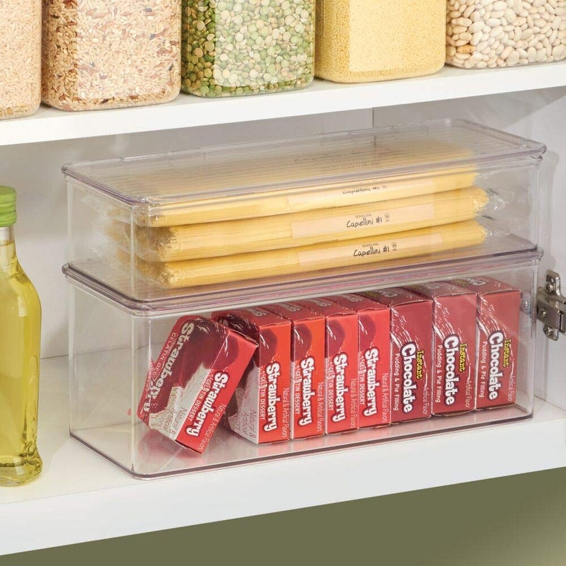 mDesign BBQ Grill Accessories Organizer Box for Cooking Utensils - Clear - Image 2