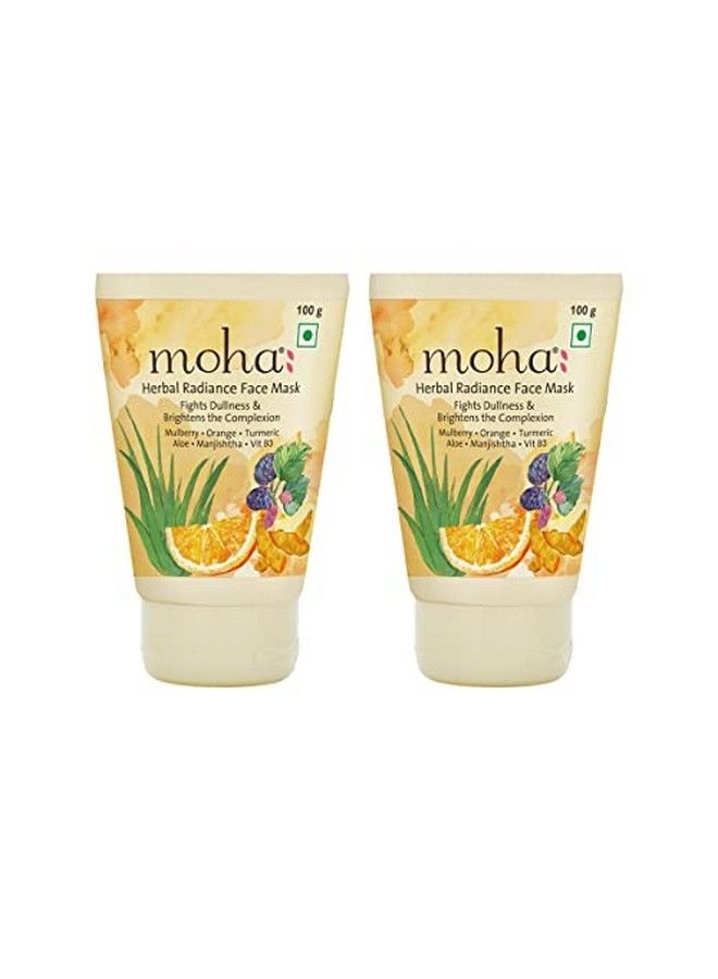 Moha: Moha Herbal Radiance Face Mask For Nourished And Bright Skin Reduces Dullness & Tanning Ayurvedic Formula With No Paraben No Sulphate Mineral Oil & Artificial Colour 100G (Pack Of 2) - Image 1