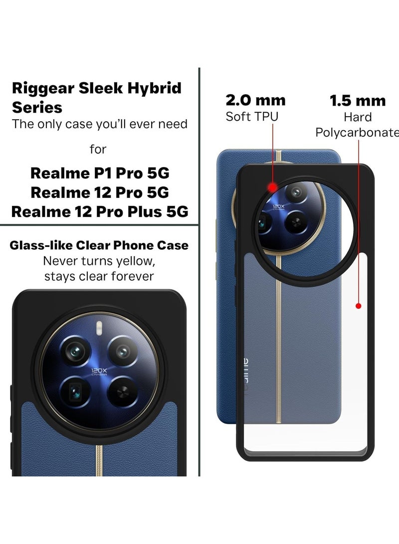 جراب حمايه شفاف متوافق مع ريلمي 12 برو / ريلمي 12 برو بلس / ريلمي بي 1 برو مضاد للاصفرار ومقاوم للصدمات (شفاف) - Image 3