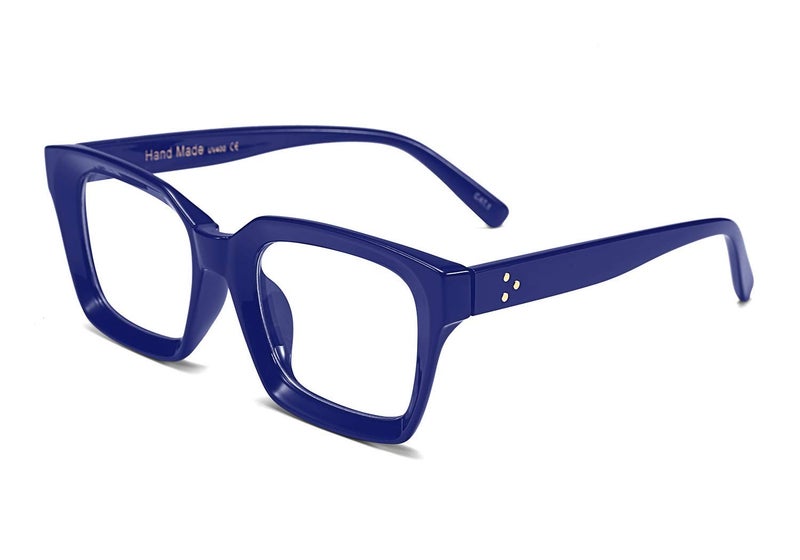 FEISEDY Glasses Frame Womens Square Thick Eyeglasses Frame Classic Eyewear for Men B2461 - Image 2