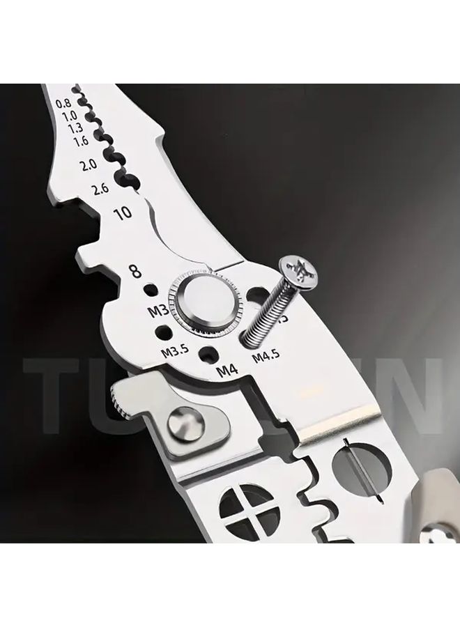 Heavy Duty Multi Function Wire Stripper Cutter with Crimper for Professional Electrician DIY - Image 3