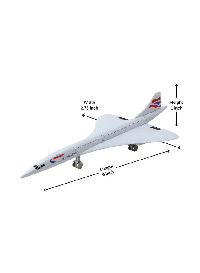 Daron British Airways Concorde Single Plane Toy , White Small - Image 5