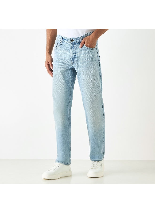 Lee Cooper Lee Cooper Straight Cut Jeans with Pockets  - Image 3