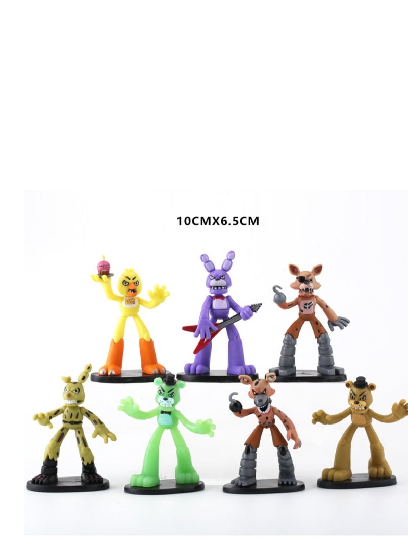 XiuWoo 7-Piece Five Nights At Freddy's Theme Toy Set