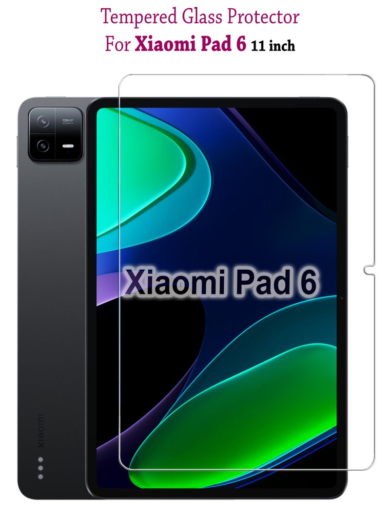 واقي شاشة من الزجاج المقوى لجهاز Xiaomi Pad 6 شفاف