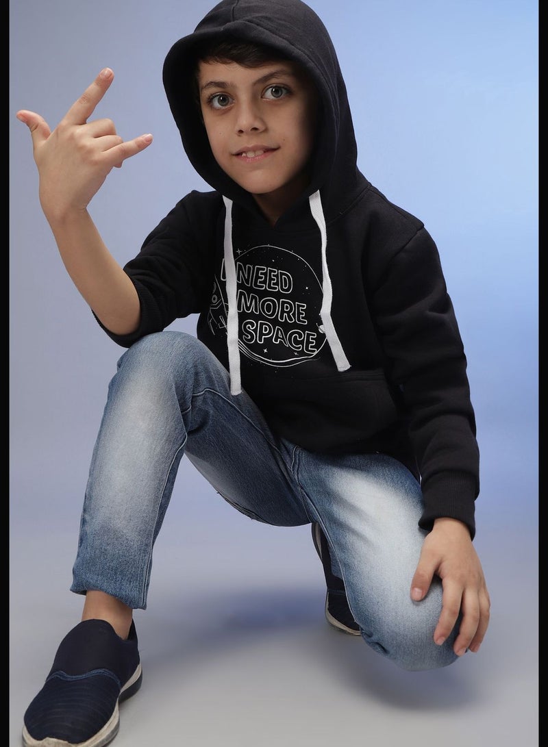 Instafab Front Pocket Printed Hoodie  - Image 1