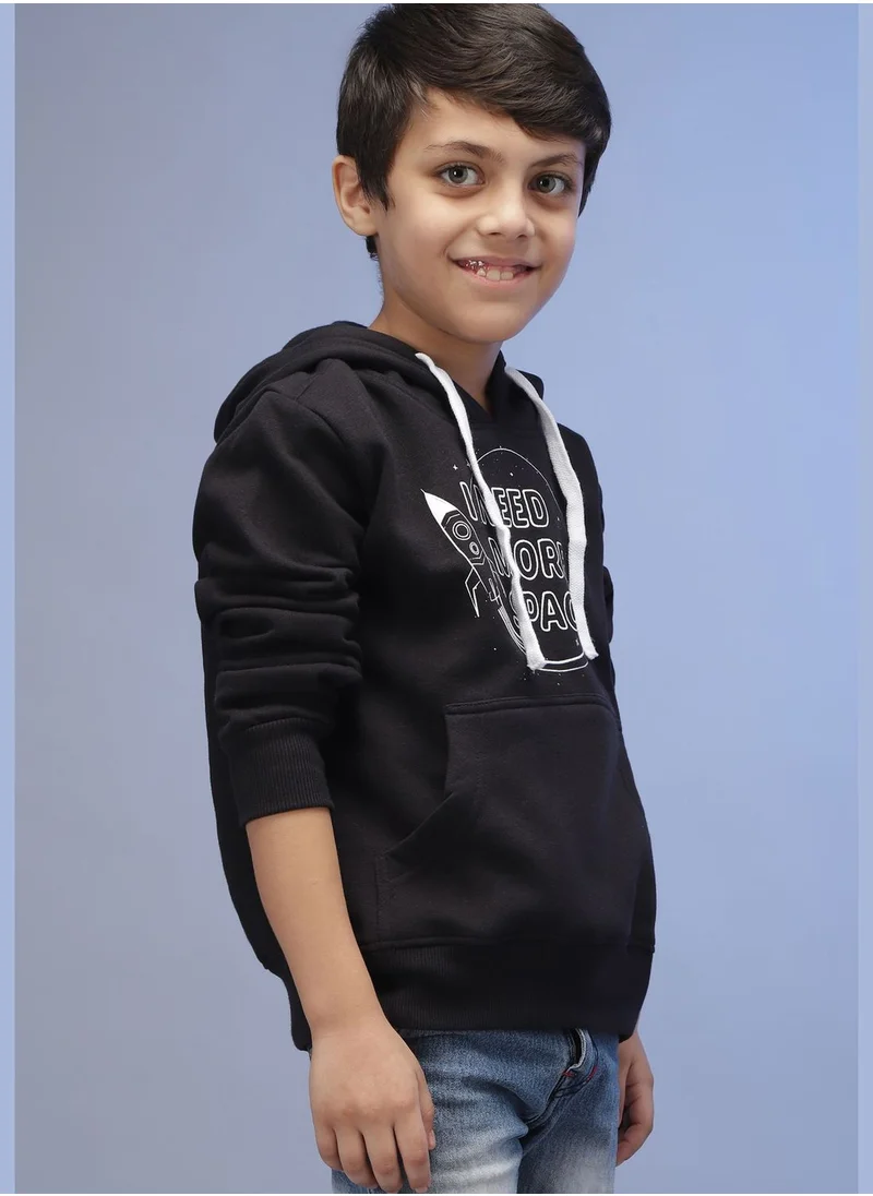 Instafab Front Pocket Printed Hoodie