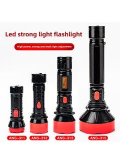 Generic Rechargeable LED Strong Light Flood Control Fire Emergency Flashlight Waterproof Outdoor Camping Large Small Home Appliance Flashlight-Color:Lengthened Large 29cm  - Image 2