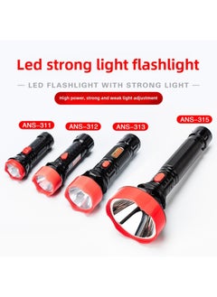 Generic Rechargeable LED Strong Light Flood Control Fire Emergency Flashlight Waterproof Outdoor Camping Large Small Home Appliance Flashlight-Color:Lengthened Large 29cm  - Image 5
