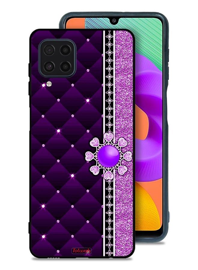 Tolwak Samsung Galaxy F22 Protective Case Cover Glitter Hearts - Image 1