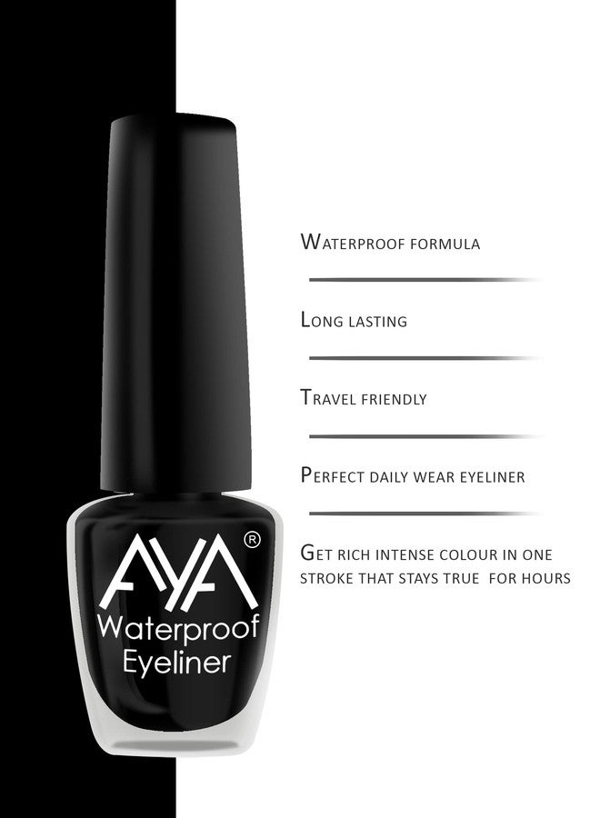 AYA 24 Hrs Long Lasting & Waterproof Eyeliner, Set of 2, (Black and Blue) | Smudge Proof, Transfer Proof Eye Liner for Eye Makeup | - Image 4