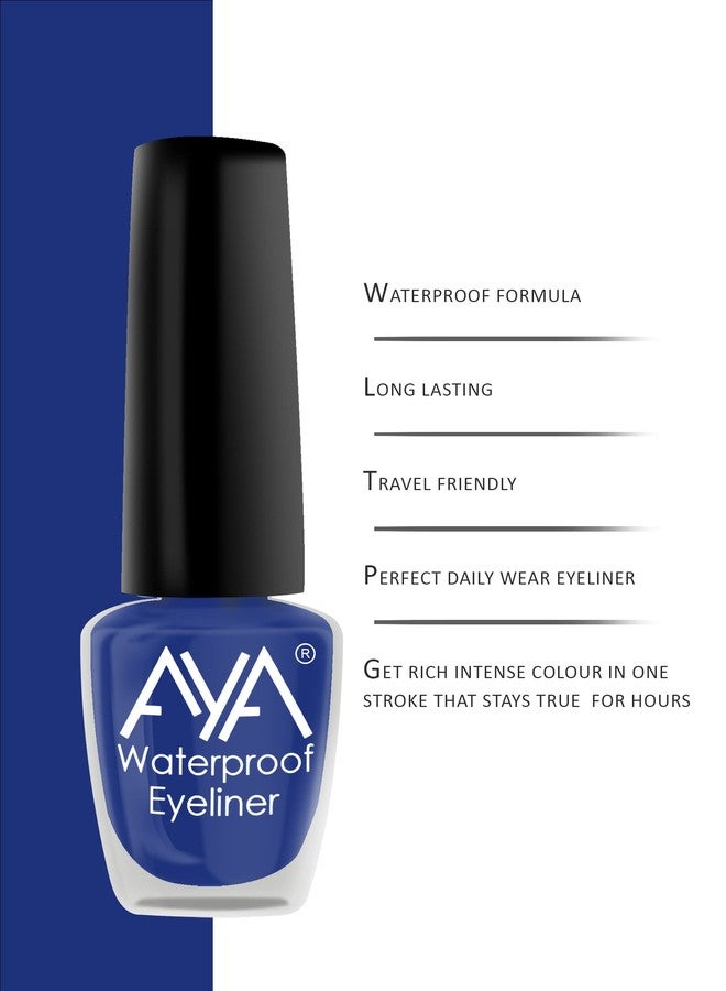AYA 24 Hrs Long Lasting & Waterproof Eyeliner, Set of 2, (Black and Blue) | Smudge Proof, Transfer Proof Eye Liner for Eye Makeup | - Image 5