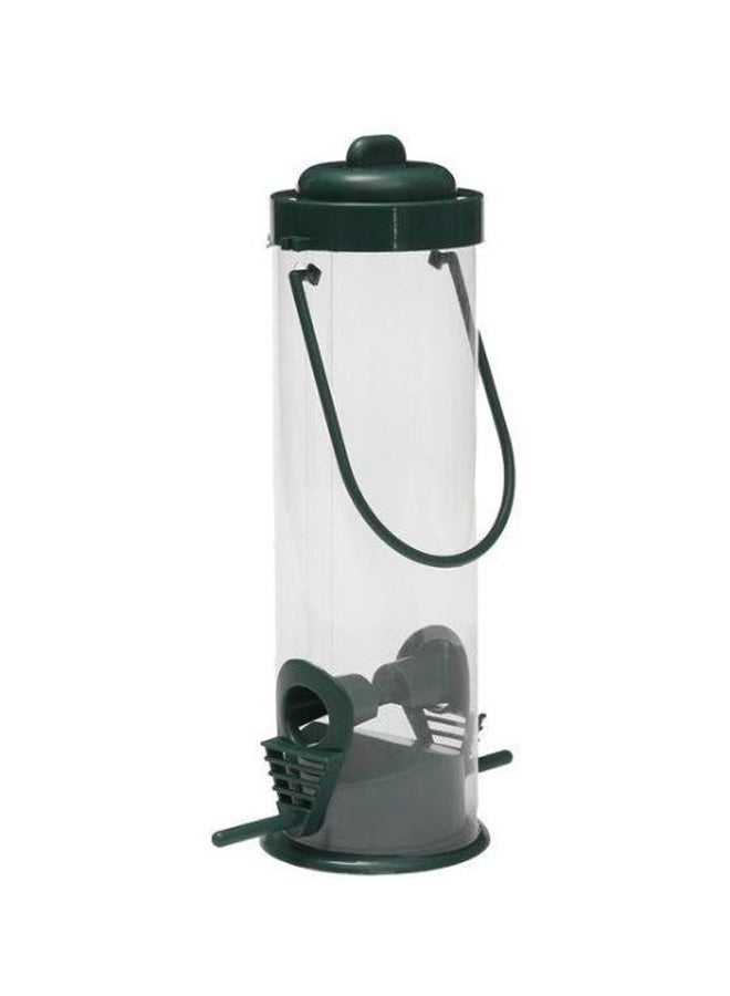 NIBEMINENT Hanging Bird Feeder Clear/Green - Image 1