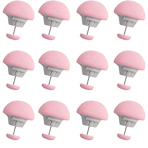 ARQIVO® Duvet Clips, Anti-Movement Fasteners, Cotton Quilt Grippers, Sheet Holder for Quilt Cover, Curtains, Socks, Pink, Pack of 12 - Image 1