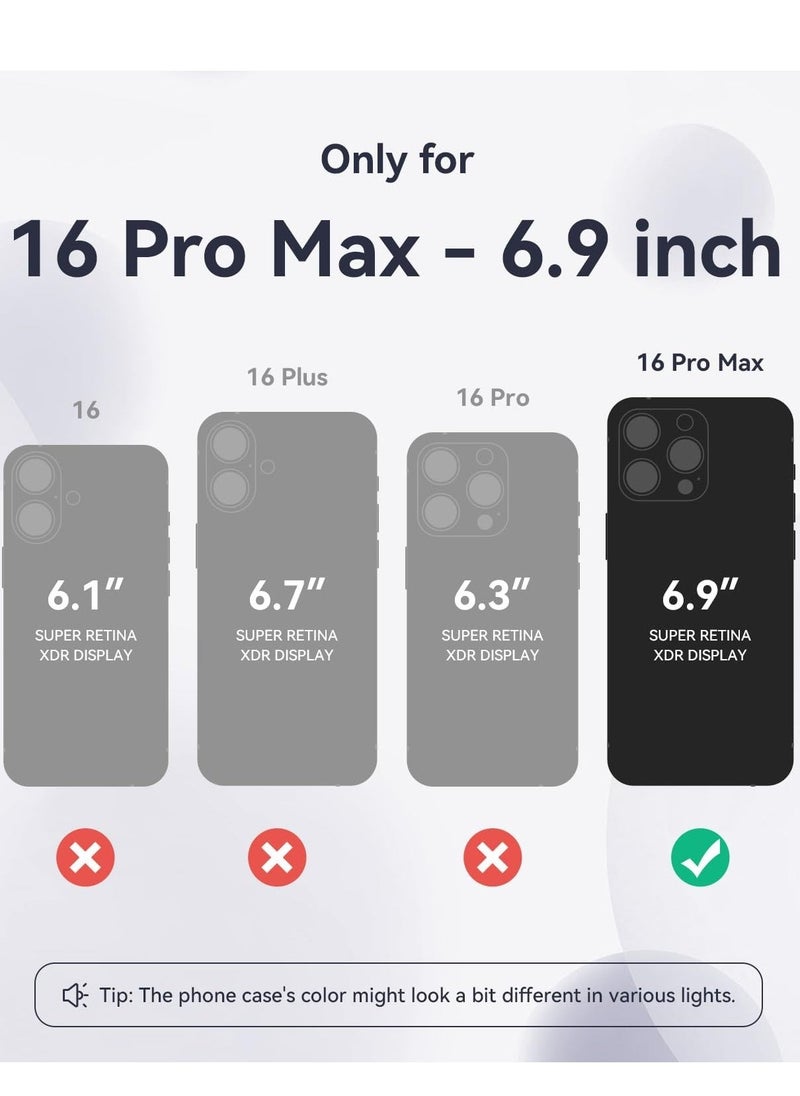 Raxoom Midnight Blue Silicone Case for iPhone 16 Pro Max [Camera Protection], MagSafe Compatible, Anti-Scratch Microfiber Lining, Includes 2 Screen Protectors - Image 1