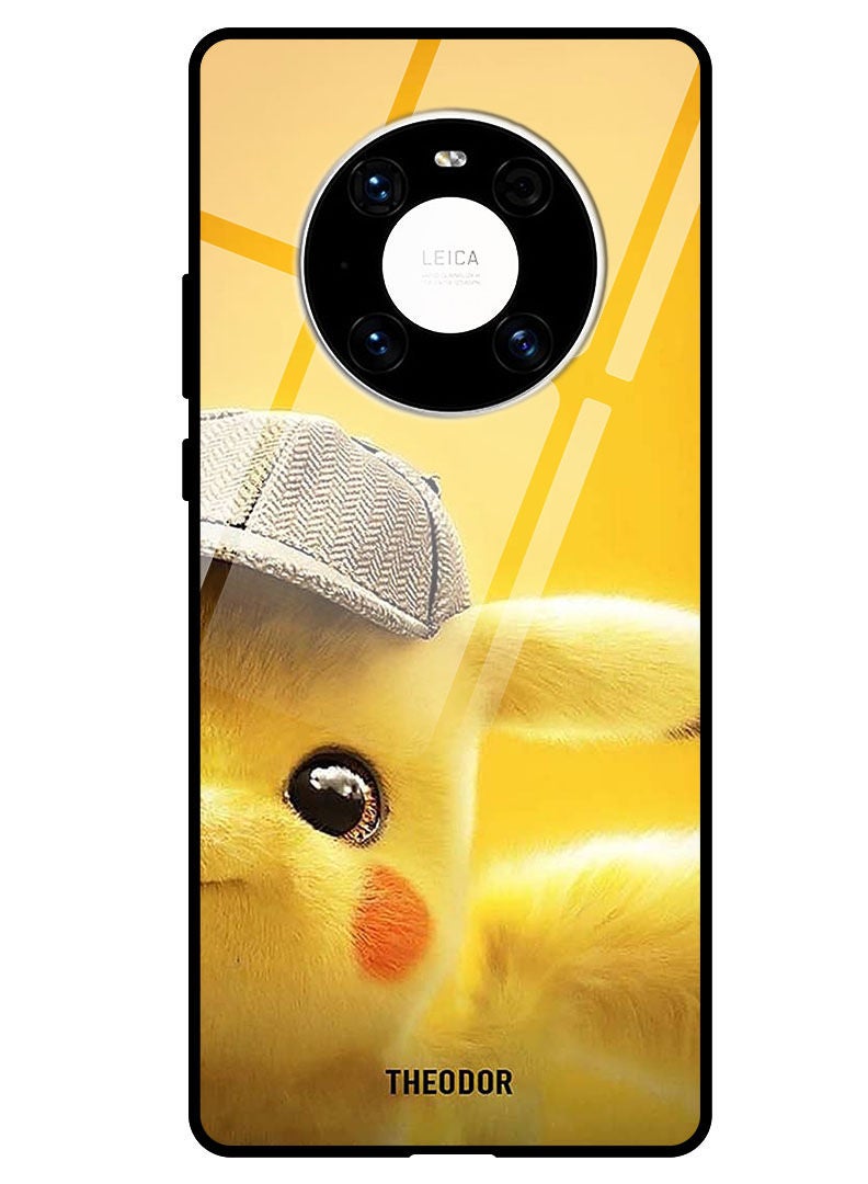 Theodor Protective Tempered Glass Case Cover HUAWEI MATE 40 5G  Pokemon Pikachu - Image 1