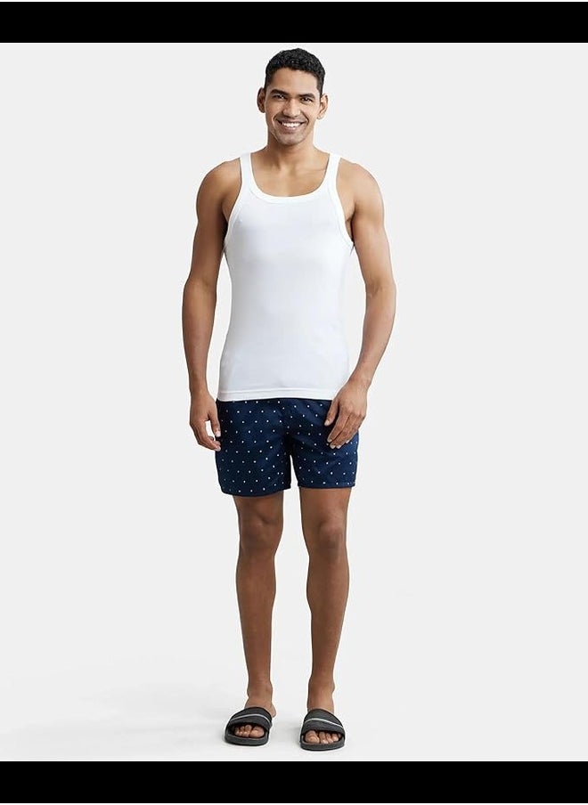 JOCKEY - Jockey NY07 Men's Super Combed Cotton Satin Weave Printed Boxer Shorts with Side Pocket - Image 1