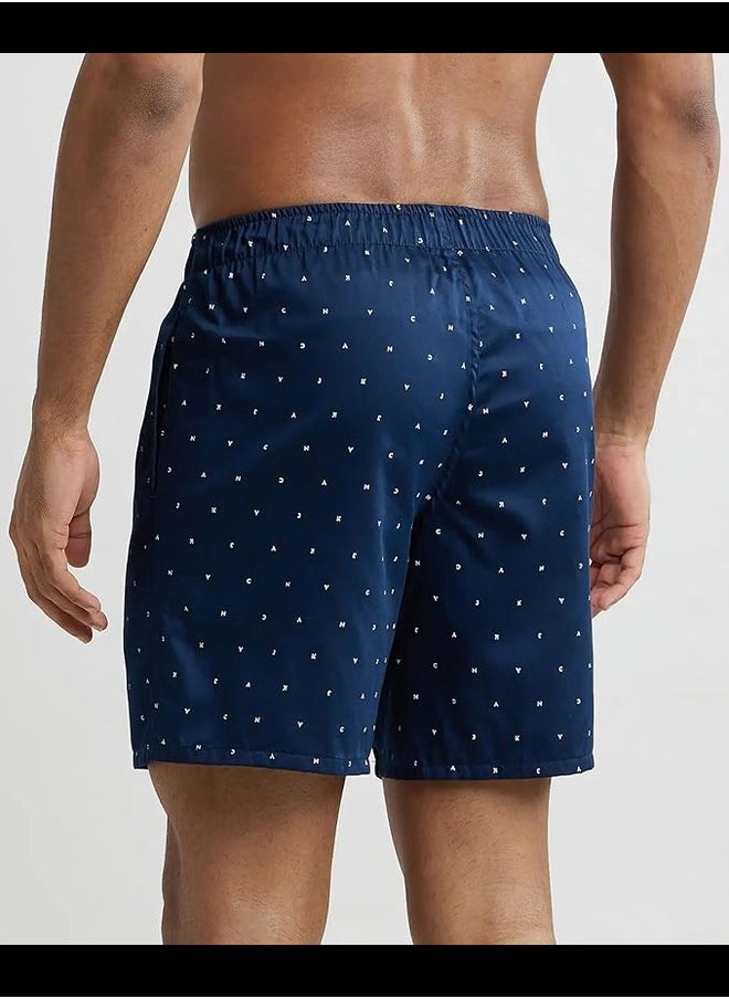 JOCKEY - Jockey NY07 Men's Super Combed Cotton Satin Weave Printed Boxer Shorts with Side Pocket - Image 1