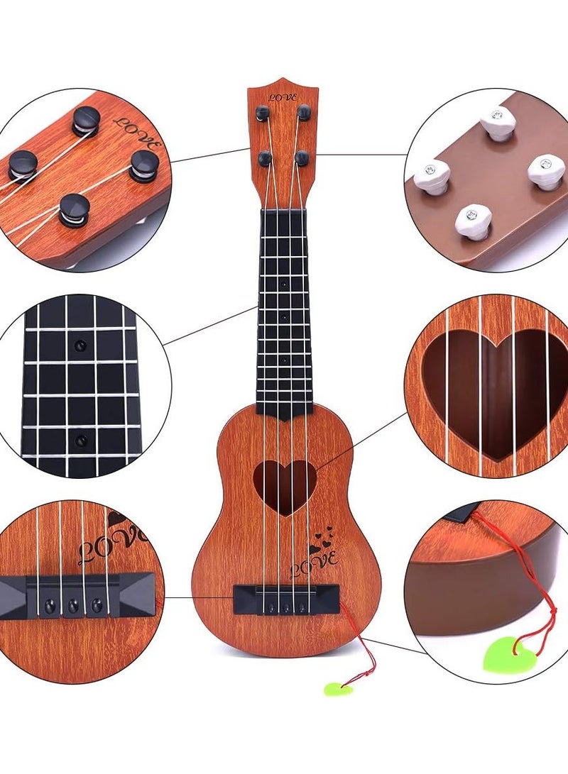 ORiTi ORiTi  Toy Classical Ukulele Guitar Musical Instrument, Brown  - Image 3