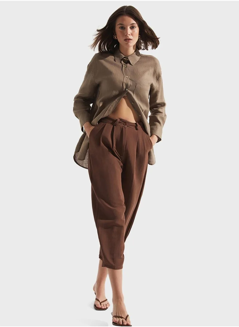 جون High Waist Pants