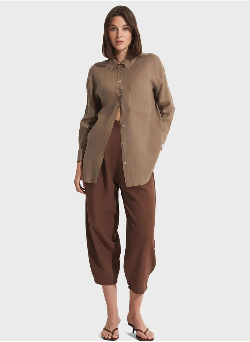 جون High Waist Pants