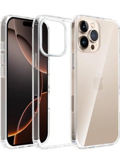 Clear TPU Case for iPhone 16 Pro Max – Ultra Slim, Shockproof, Anti-Yellowing, Scratch-Resistant, Wireless Charging Compatible, Enhanced Grip – Transparent (for iPhone 16 Pro Max)