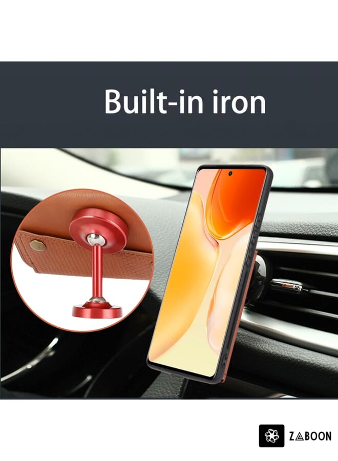 Zaboon Protective Case Cover For vivo X70 Pro Double Buckle Card Slots Magnetic - Image 4