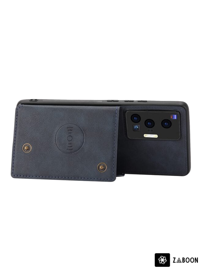 Zaboon Protective Case Cover For vivo X70 Pro Double Buckle Card Slots Magnetic - Image 3