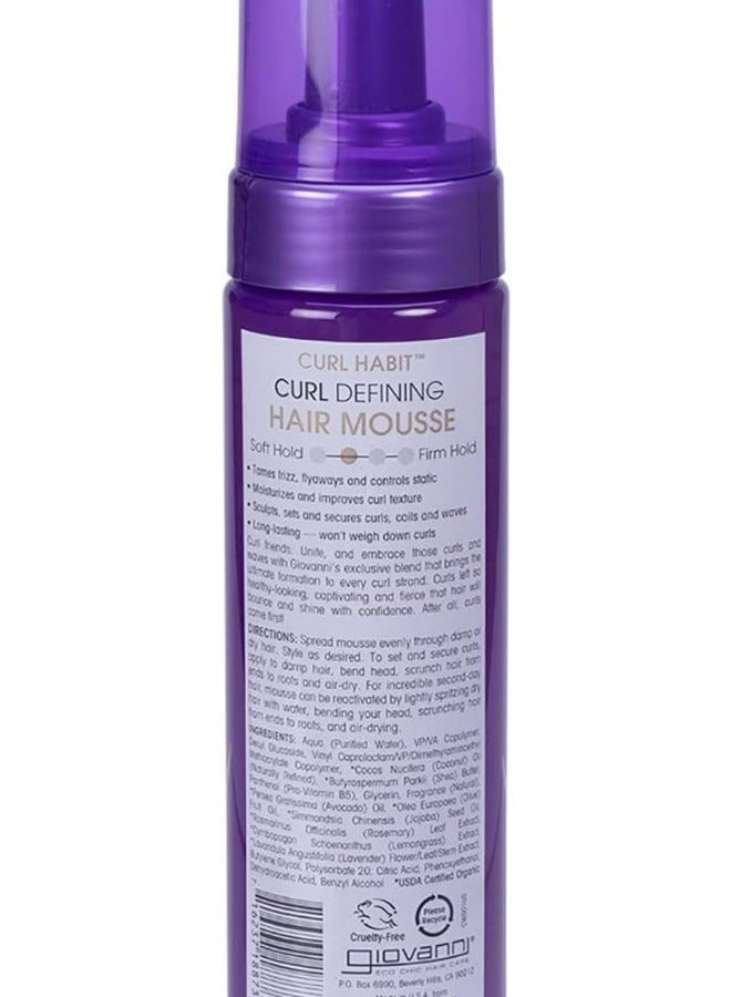 Giovanni Curl Habit Defining Hair Mousse for All Curl Types - 207ml purple - Image 2