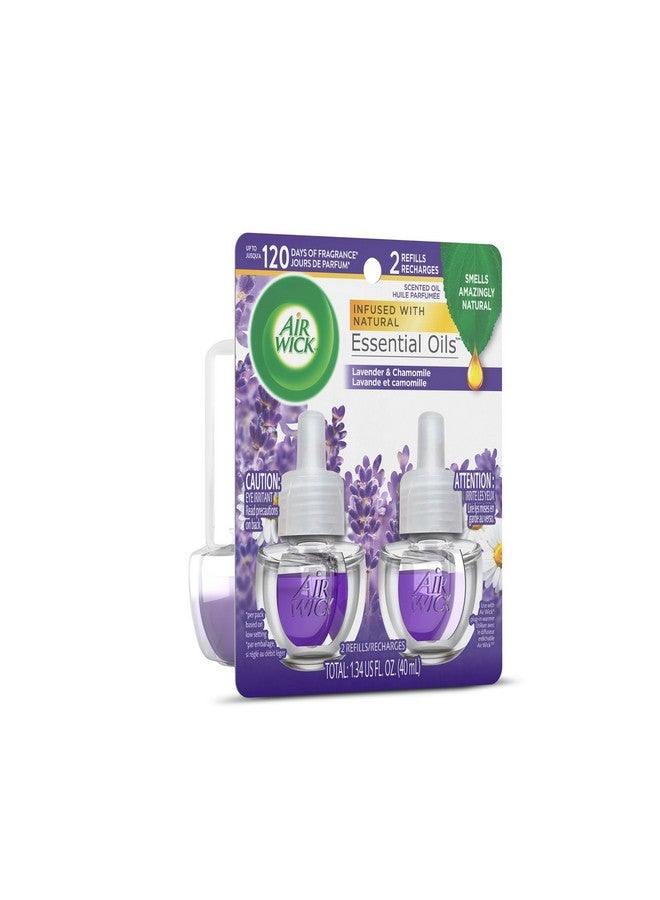 Air Wick Plug in Scented Oil Refill, 2ct, Lavender & Chamomile, Essential Oils, Air Freshener - Image 2