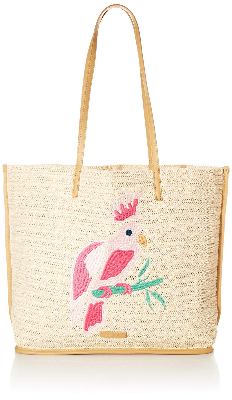 Vera Bradley Women's Straw Tote Bag, Light Natural Straw, One Size - Image 1
