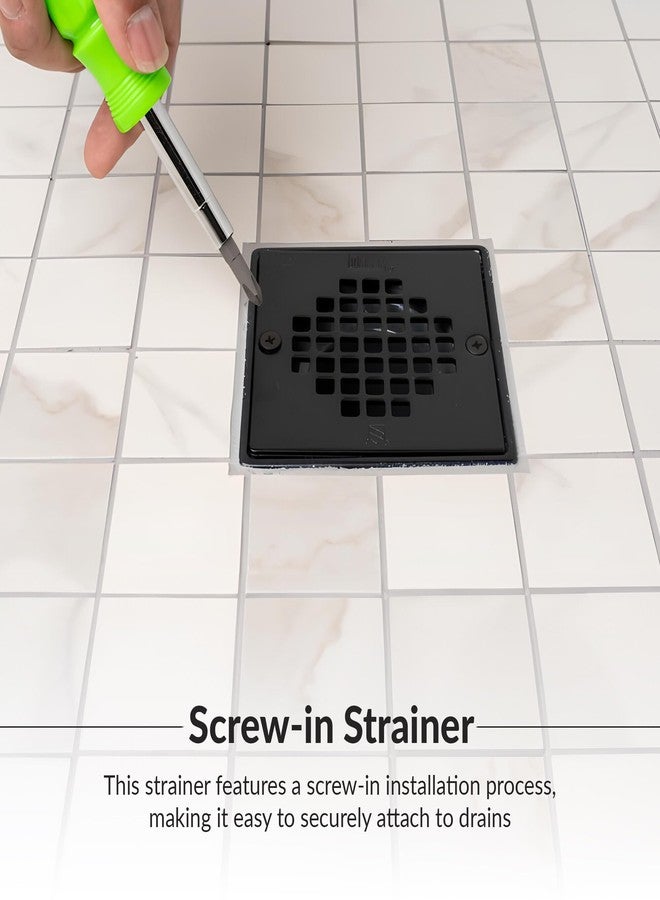 Oatey 42418 STRAINER SCREW-IN SQUARE MBLK - Image 4