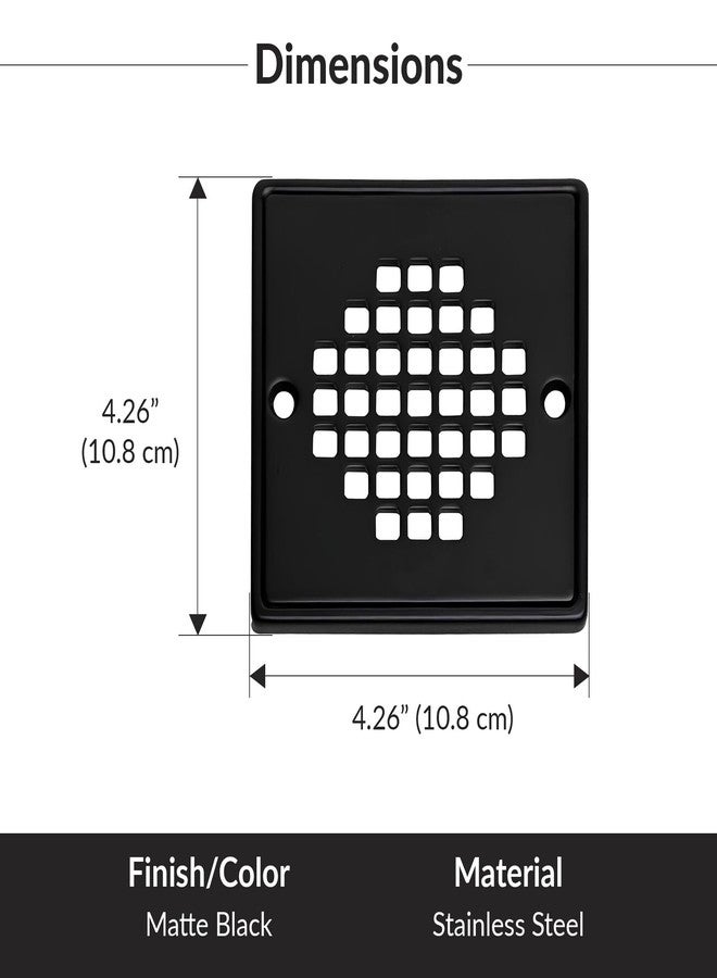 Oatey 42418 STRAINER SCREW-IN SQUARE MBLK - Image 3