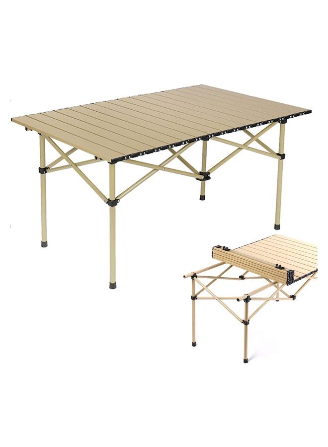 Yulan Outdoor Camp Table Portable, Folding Picnic Table for Camping, Sturdy Well Built Lightweight Stable Easy to Assemble, Prefect for Outdoor Summer Concert Picnic Events B95MH- 0381 - Image 1