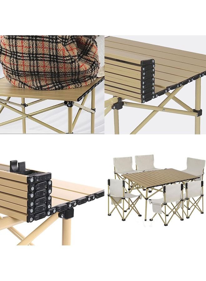Yulan Outdoor Camp Table Portable, Folding Picnic Table for Camping, Sturdy Well Built Lightweight Stable Easy to Assemble, Prefect for Outdoor Summer Concert Picnic Events B95MH- 0381 - Image 3
