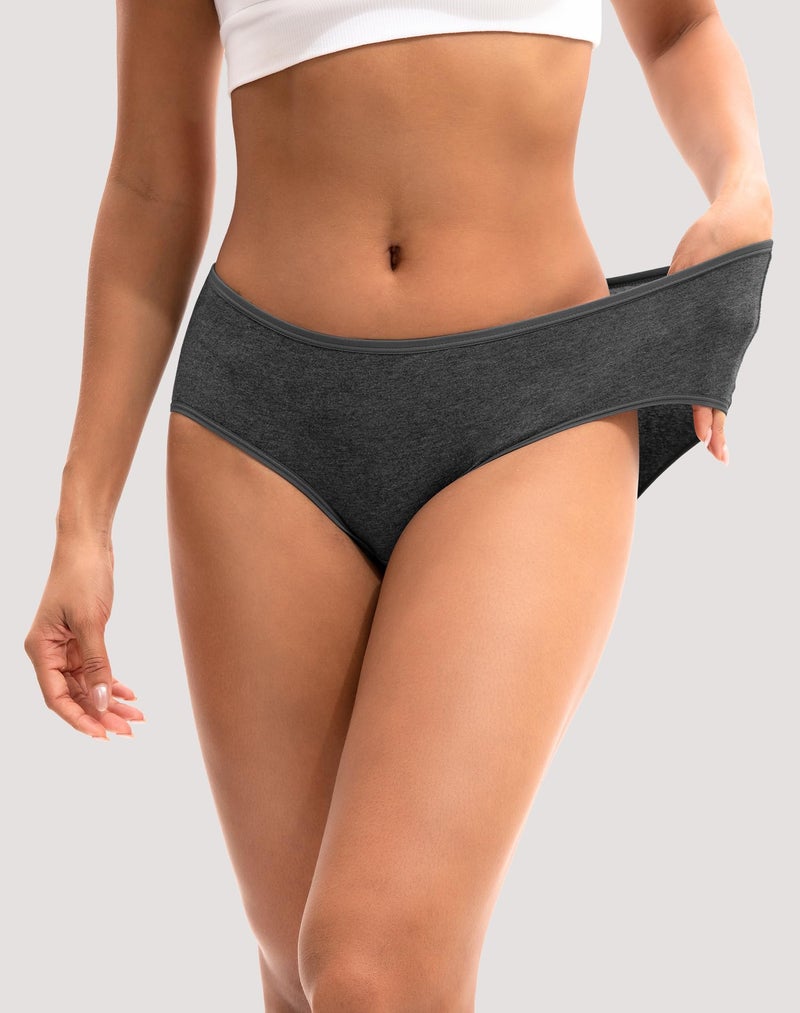 INNERSY Womens Underwear Cotton Hipster Panties Regular & Plus Size 6-Pack(X-Large,Dark Vintage) - Image 2