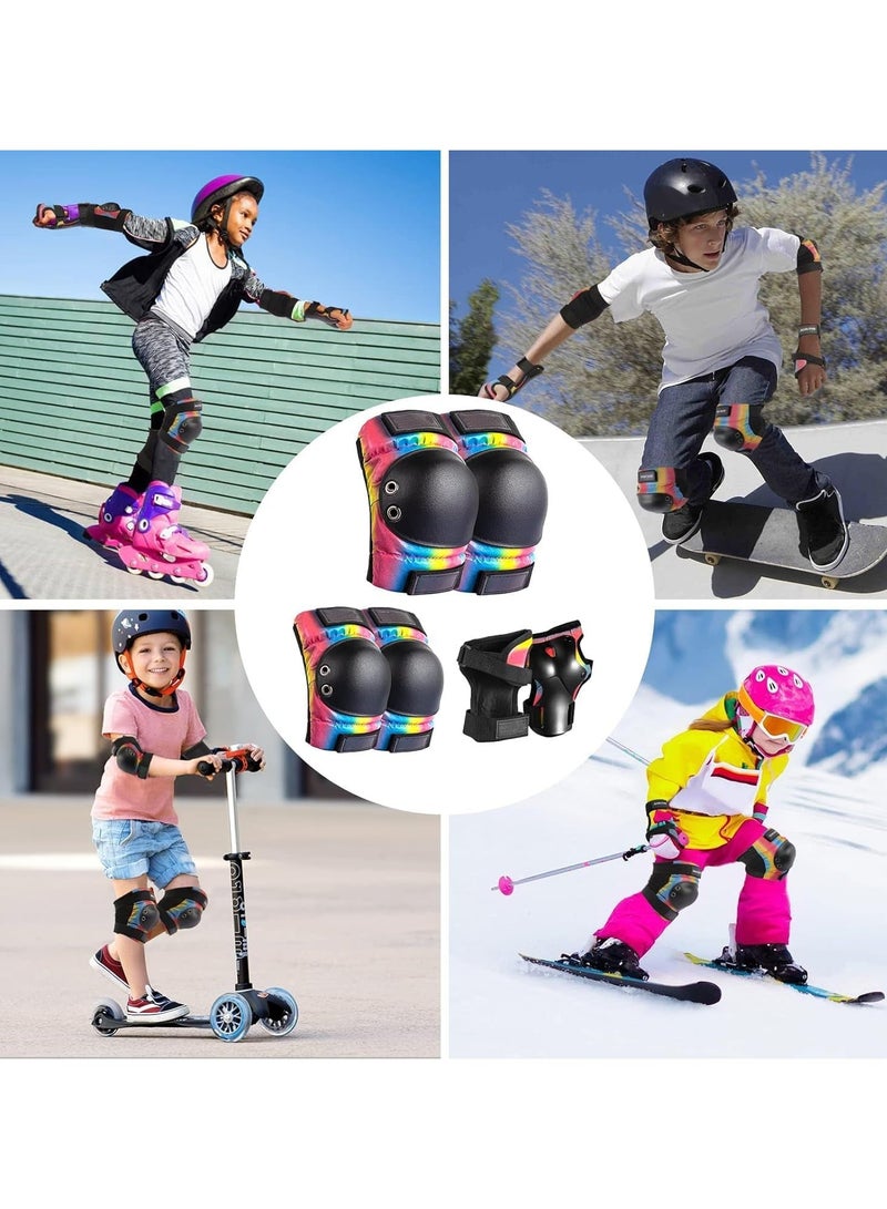 Y&D Knee Pad Elbow Pads Wrist Set, Sports Protective Gear Set Teens Adult Protection Equipment for Bicycle Skateboard Balance Bike Skiing Extreme Size: M - Image 5