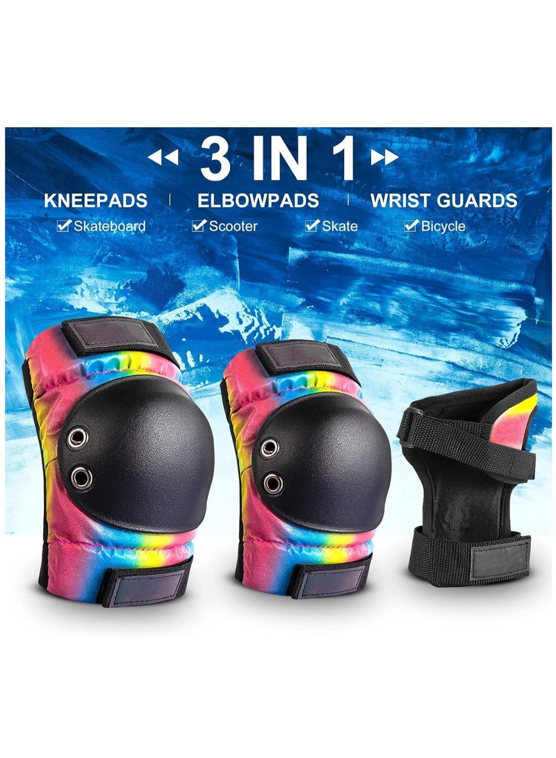 Y&D Knee Pad Elbow Pads Wrist Set, Sports Protective Gear Set Teens Adult Protection Equipment for Bicycle Skateboard Balance Bike Skiing Extreme Size: M - Image 3