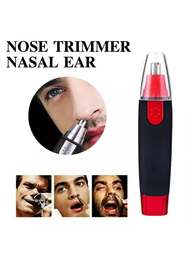 Silvery Portable Cordless Nose Ear Hair Trimmer Painless Stainless Steel Blade For Men Women - Image 4