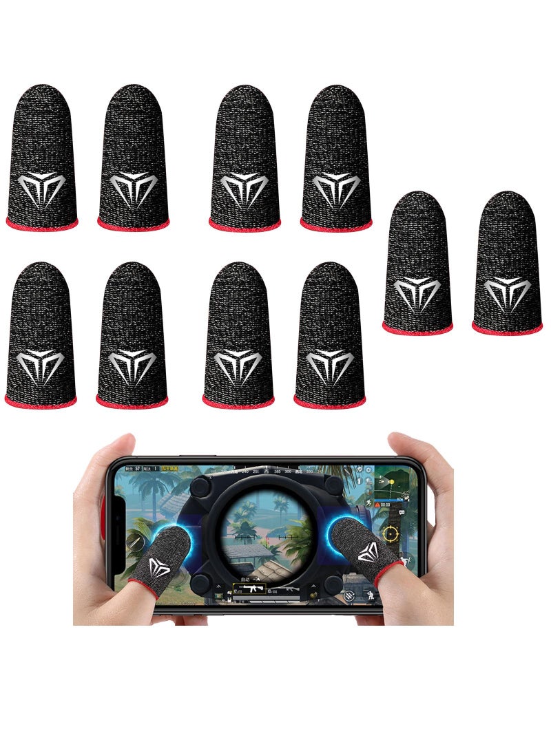 Beauenty Mobile Game Controller Finger Sleeve Sets, Anti-Sweat Breathable Full Touch Screen Sensitive Shoot Aim Joysticks Finger Set For Pubg/Knives Out/Rules Of Survival - Image 1