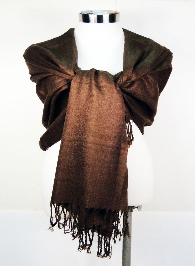 تاب كولكشنز وشاح شال فاخر من الباشمينا - برونزي - Image 3