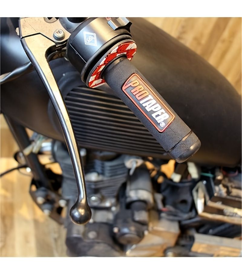 2Pcs Motorcycle Handlebar Cover Grip Set Black Red for Off Road Most Motorbikes - Image 2