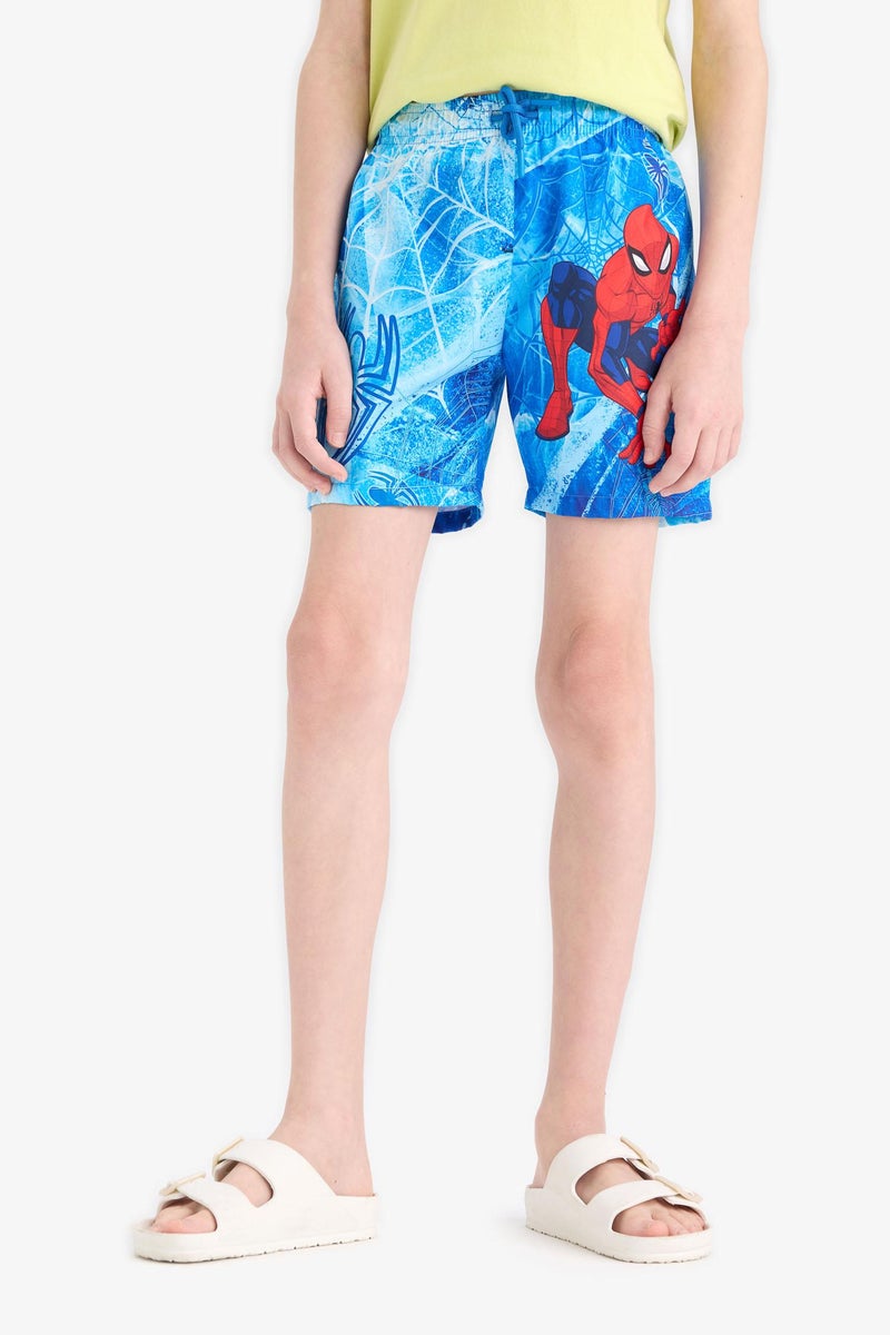 DeFacto Blue Boy Boy Regular Fit Spiderman Licensed Swim Shorts Casual - Image 4