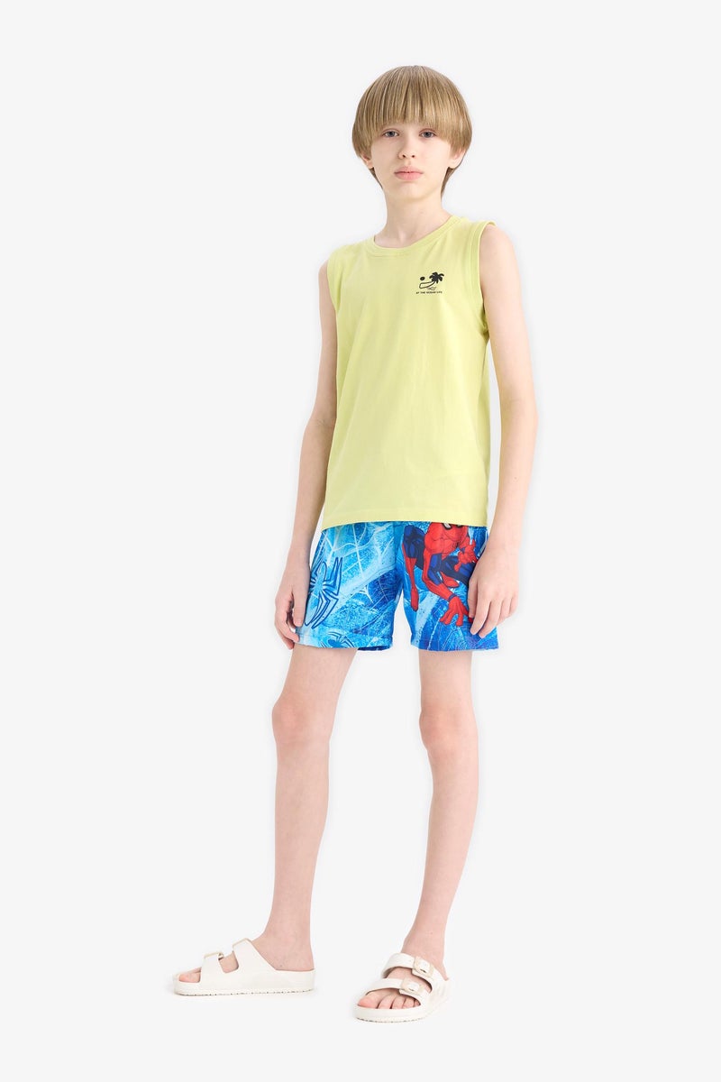 DeFacto Blue Boy Boy Regular Fit Spiderman Licensed Swim Shorts Casual - Image 1