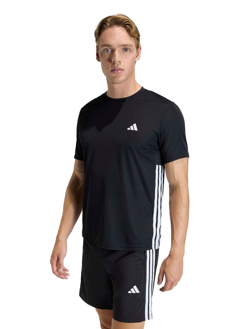 Adidas Workout Essentials Base 3-Stripes T-Shirt - Image 1