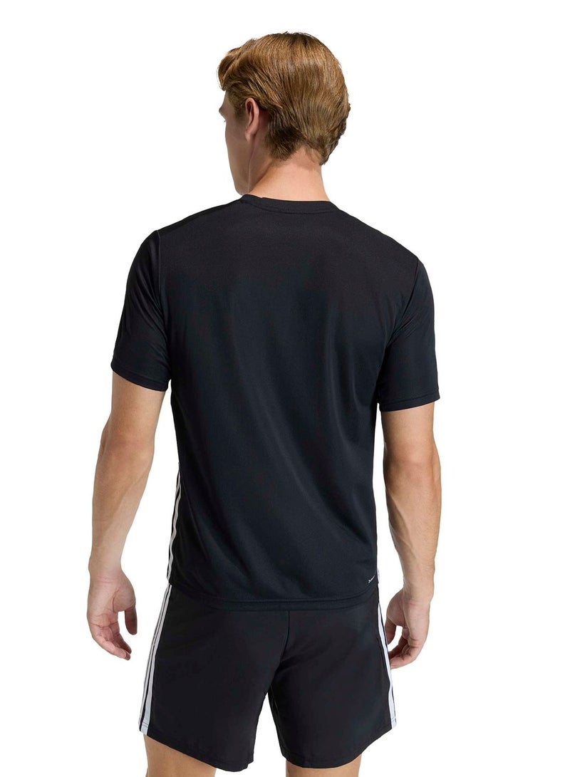 Adidas Workout Essentials Base 3-Stripes T-Shirt - Image 2