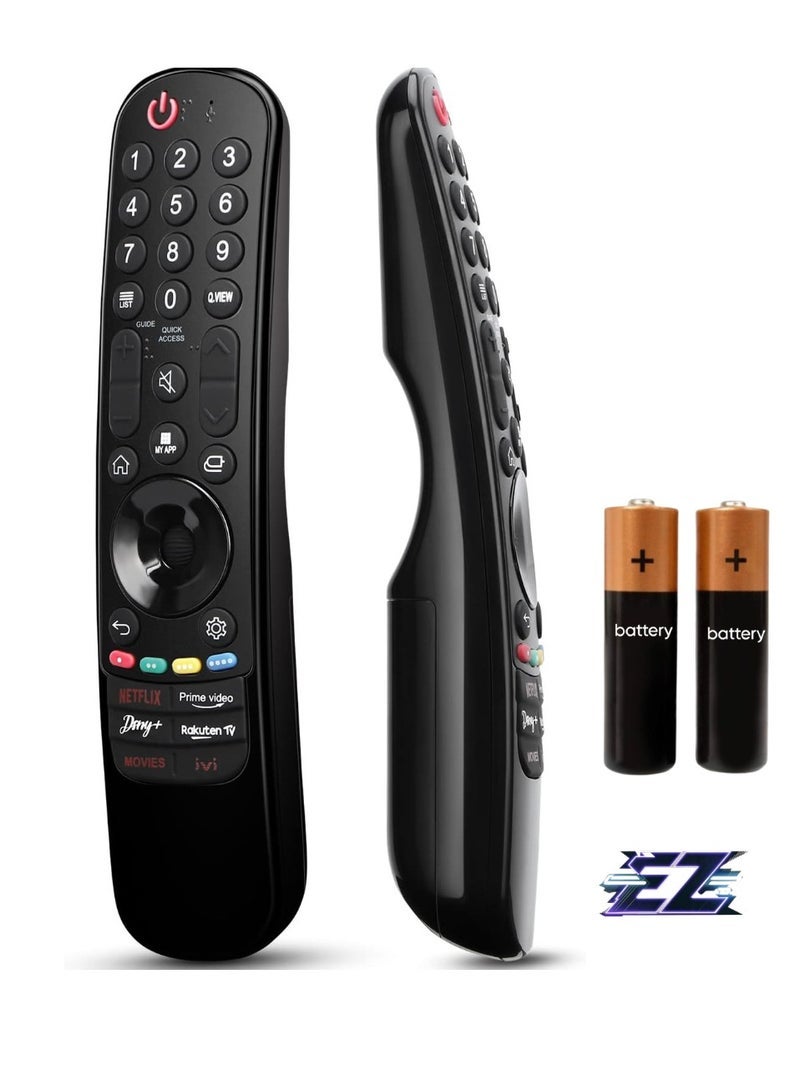 PopZa Universal Remote Control Replacement for LG LED, OLED, LCD, 4K UHD Smart TVs – Includes Netflix, Prime Video, Disney Plus, and LG Channel Buttons (No Voice Search) - Image 1